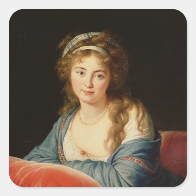 The Countess Catherine Vassilievna Skavronskaia Square Sticker (Front)