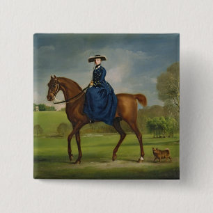 The Countess of Coningsby in the Costume of the Ch 15 Cm Square Badge