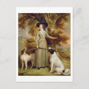 The Countess of Effingham with Gun and Shooting Do Postcard
