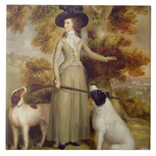 The Countess of Effingham with Gun and Shooting Do Tile