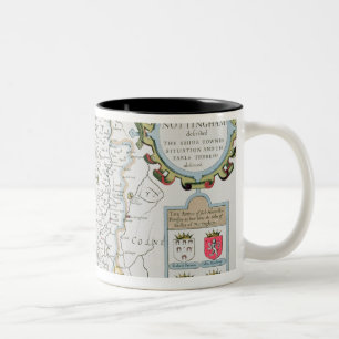 The Countie of Nottingham, engraved by Jodocus Two-Tone Coffee Mug
