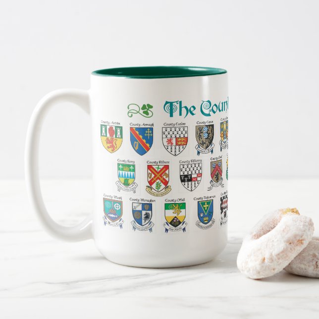 The Counties of Ireland Mug (With Donut)