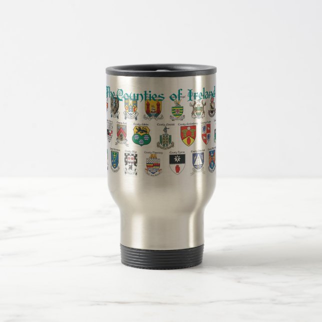 The Counties of Ireland Travel Mug (Center)