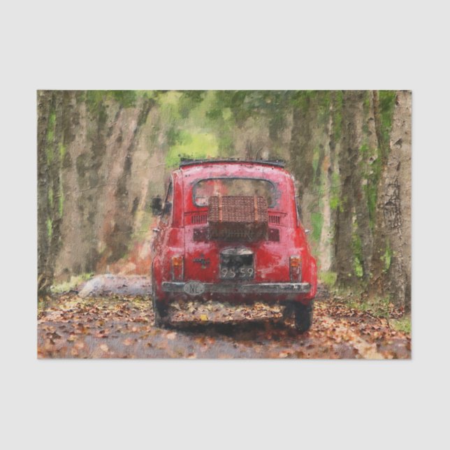 The Country Car Ride Tissue Paper (Front)