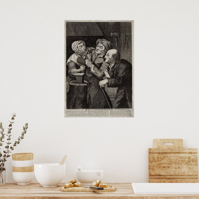 The Country Tooth Drawer Antique Dentist Poster (Kitchen)