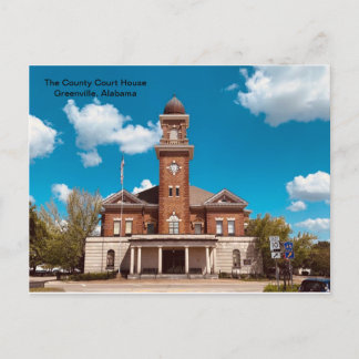 The County Courthouse, Greenville, Alabama  Postcard