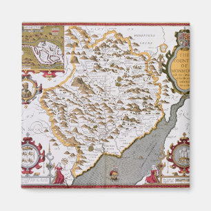The Countye of Monmouth, engraved by Jodocus Magnet