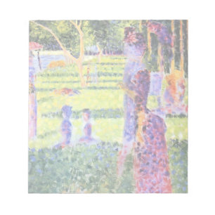 The Couple by Georges Seurat, Vintage Pointillism Notepad
