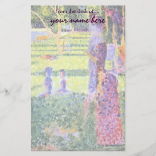 The Couple by Georges Seurat, Vintage Pointillism Stationery