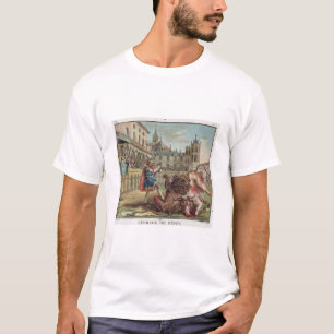 The Courage of Pepin (714-68), engraved by Jean Ba T-Shirt