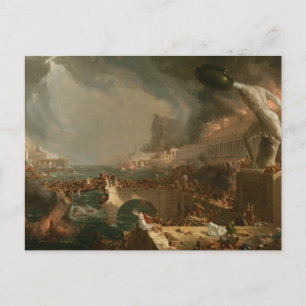 The Course of Empire - Destruction by Thomas Cole  Postcard