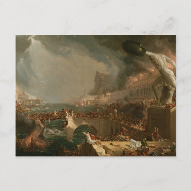 The Course of Empire - Destruction by Thomas Cole  Postcard (Front)