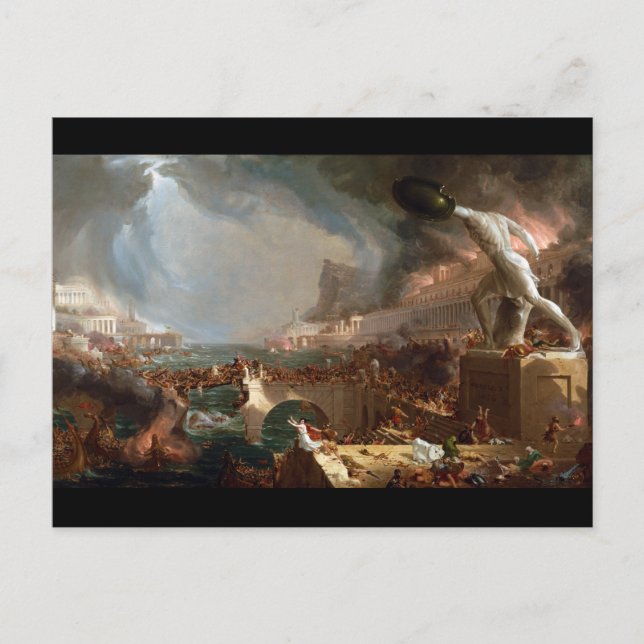 The Course of Empire: Destruction by Thomas Cole Postcard (Front)