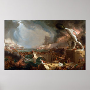 The Course of Empire: Destruction by Thomas Cole Poster