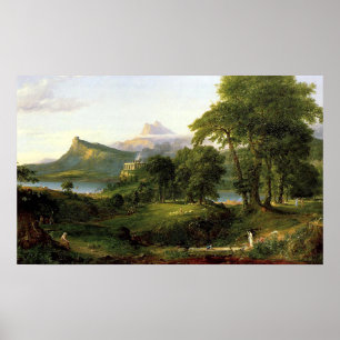 The Course of Empire, The Arcadian or Pastoral Sta Poster