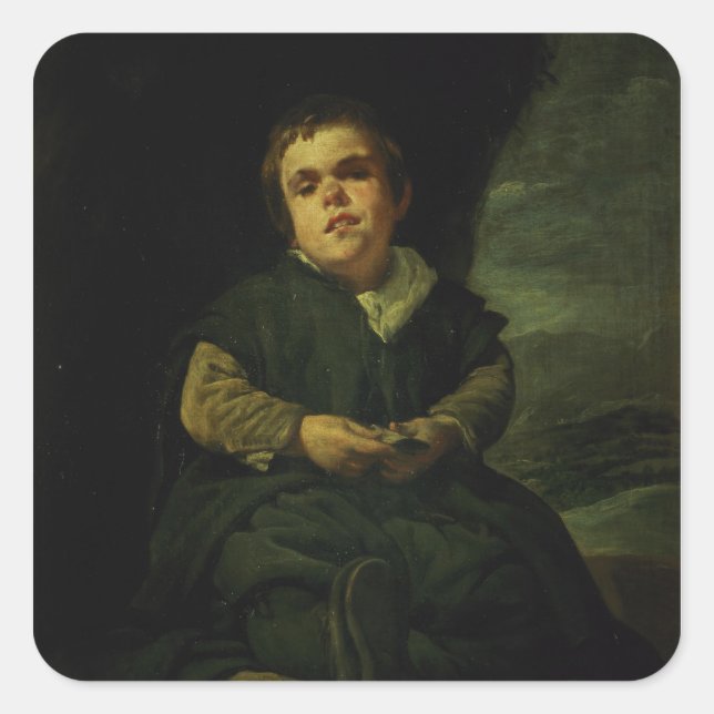 The Court Dwarf, Don Franciso Lezcano Square Sticker (Front)