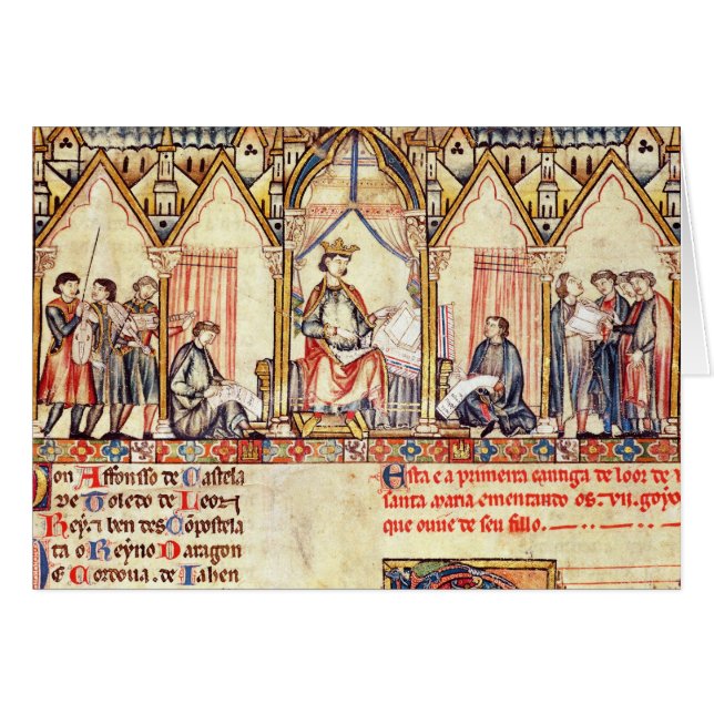 The court of Alfonso X  'the Wise' (Front Horizontal)