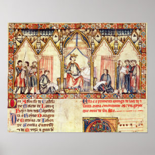 The court of Alfonso X  'the Wise' Poster