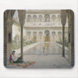 The Court of the Alberca in the Alhambra, Granada, Mouse Mat