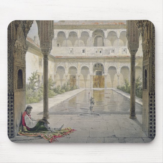 The Court of the Alberca in the Alhambra, Granada, Mouse Mat (Front)