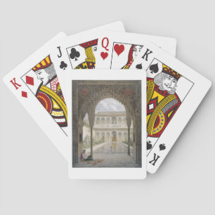 The Court of the Alberca in the Alhambra, Granada, Playing Cards