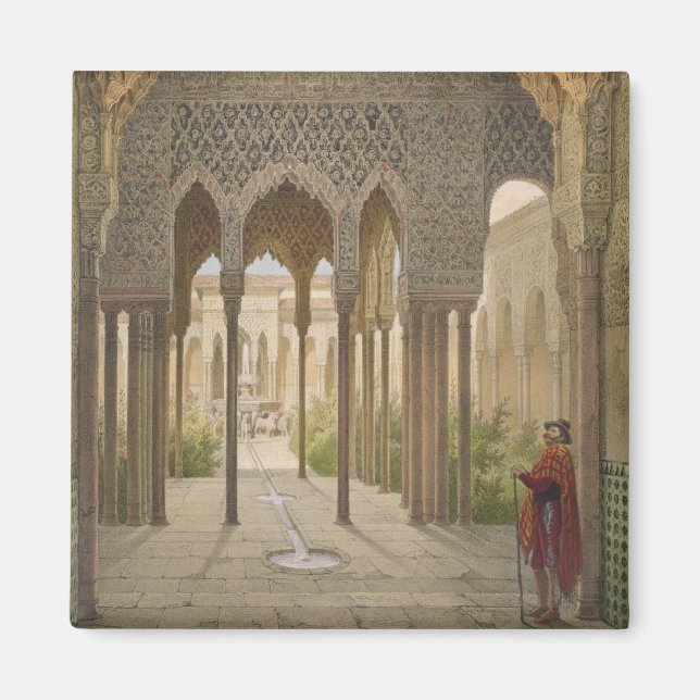 The Court of the Lions, the Alhambra, Granada, 185 Magnet (Front)