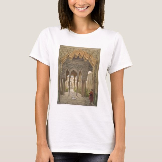 The Court of the Lions, the Alhambra, Granada, 185 T-Shirt (Front)