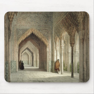 The Court Room of the Alhambra, Granada, 1853 (lit Mouse Mat