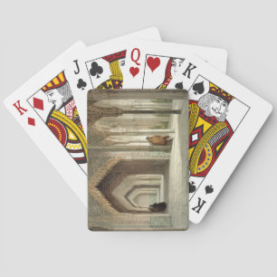 The Court Room of the Alhambra, Granada, 1853 (lit Playing Cards