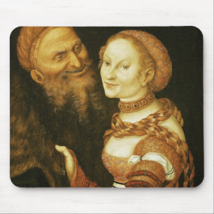 The Courtesan and the Old Man, c.1530 Mouse Mat