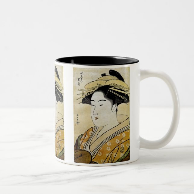 The Courtesan Hanaogi Two-Tone Coffee Mug (Right)