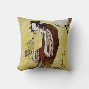 The Courtesan Manju-dayu Cushion