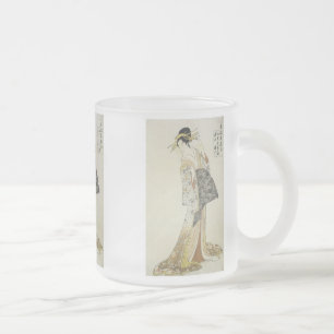 The Courtesan Takikawa, Eishu, 1796, Mugs & Stein