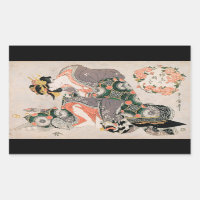 The Courtesan with cat  Kitagawa Utamaro geisha