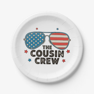 The Cousin Crew 250th Anniversary 4th Of July Paper Plate