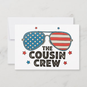 The Cousin Crew 250th Anniversary 4th Of July Thank You Card