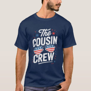The Cousin Crew 4th Of July Usa Flag T-Shirt