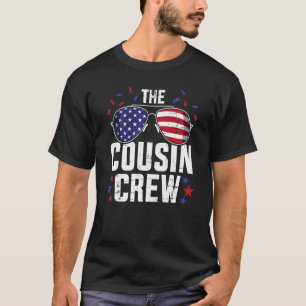 The Cousin Crew With Us American Flag For 4th Of J T-Shirt