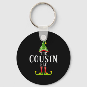 The Cousin Elf Funny Matching Pajama Xmas Key Ring