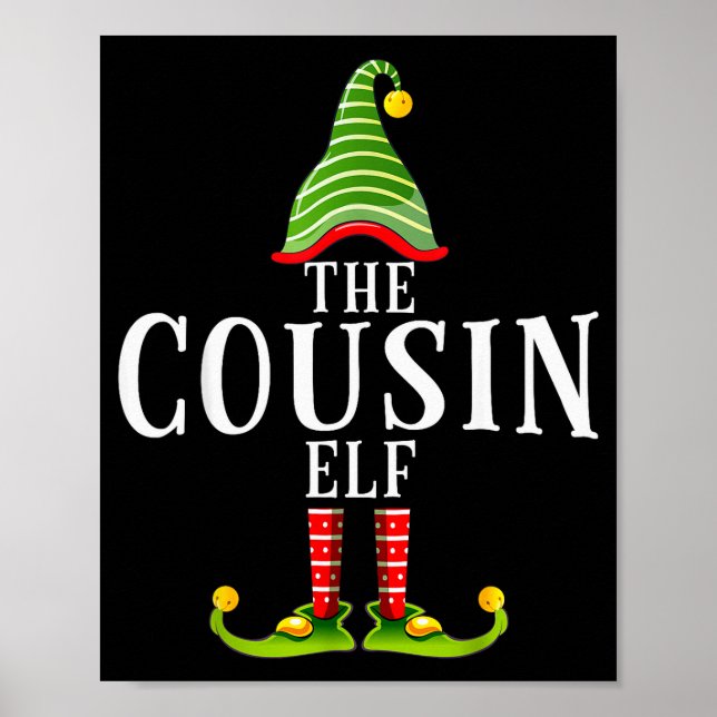 The Cousin Elf Funny Matching Pajama Xmas  Poster (Front)