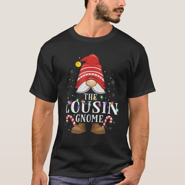 The Cousin Gnome Family Christmas Pajama Party  T-Shirt (Front)