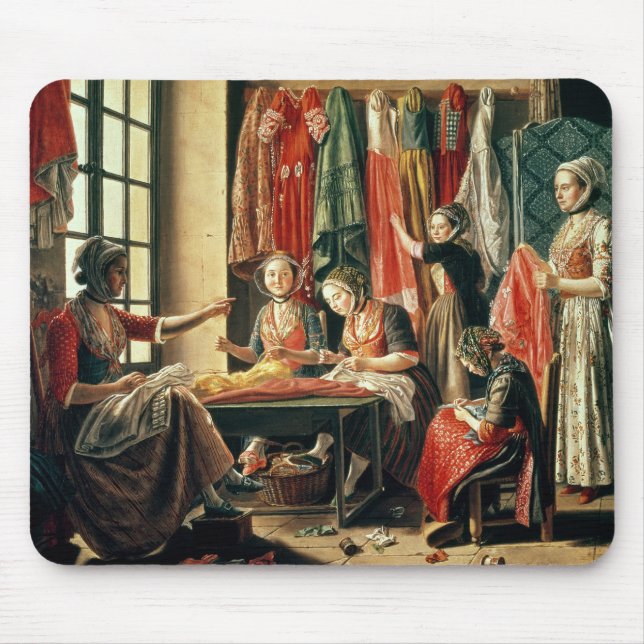 The Couturier's workshop, Arles, 1760 Mouse Mat (Front)