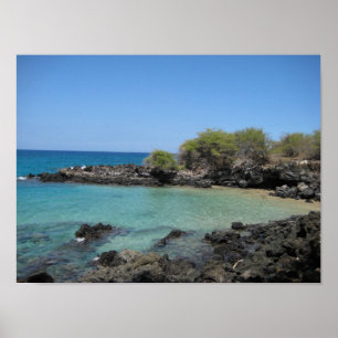 "The Cove" at Hapuna Beach Poster