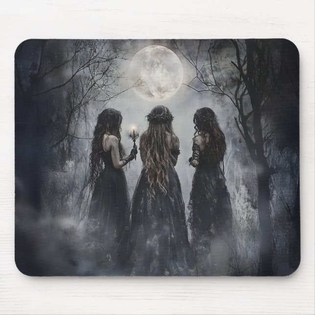 The Coven #2 Witchy Supernatural Occult Mouse Mat (Front)