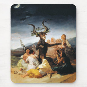 The Coven Francisco José de Goya masterpiece paint Mouse Mat