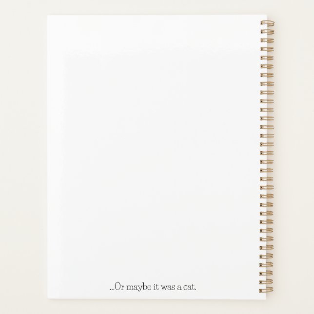 The Cover Had a Dog on It Planner (Back)