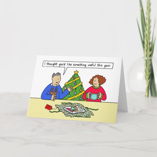 The Covid 19 Face Mask Christmas Gift Humor Card (Front)