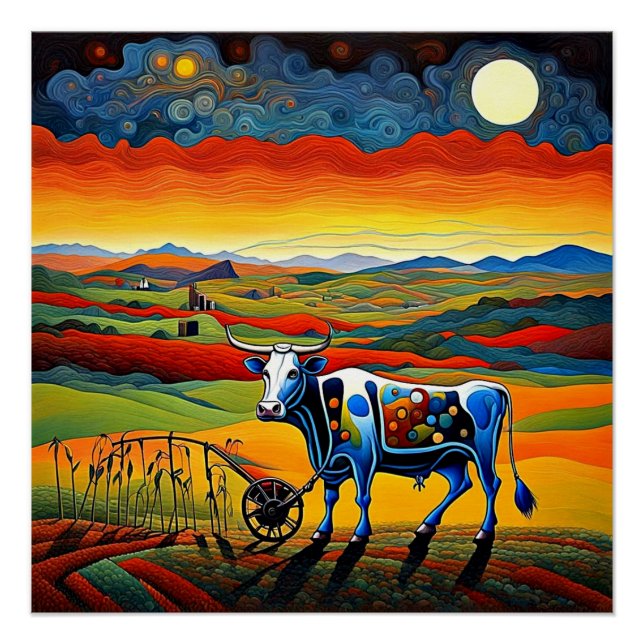 The Cow and the Plough Poster (Front)