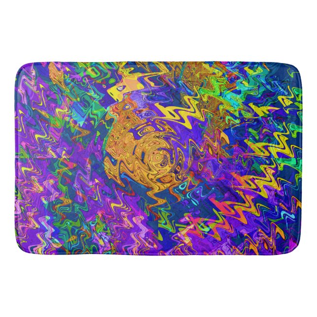 The cow is trippin'....... bath mat (Front)
