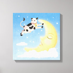 The Cow Jumped Over the Moon Canvas Print